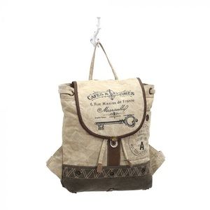 CAFES & LEGUMES "KEY" BACKPACK BAG
S-1003. Myra bag. New w/ tags